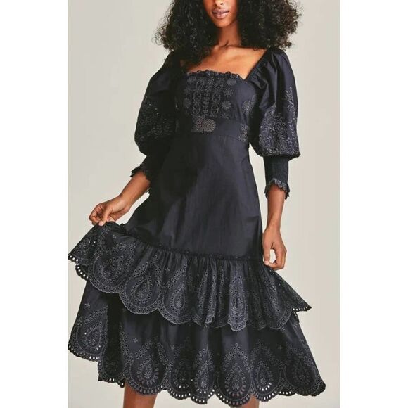 LOVESHACKFANCY Dresses & Skirts - Love Shack Fancy Toulon Dress black US4